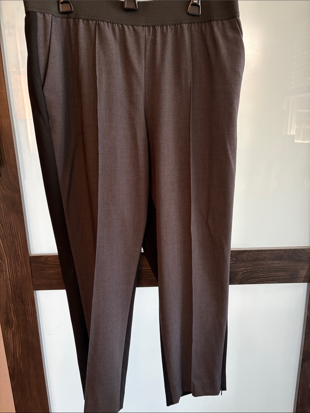 DKNY Women's Gray Pull-On Dress Pants